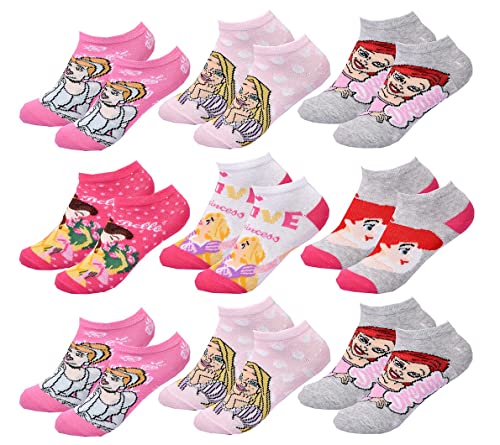 Socken Pack Mädchen PRINCESS DISNEY (as3, numeric, numeric_27, numeric_30, regular, 9er-Pack SNEAKER SURPRISE) von Ozabi