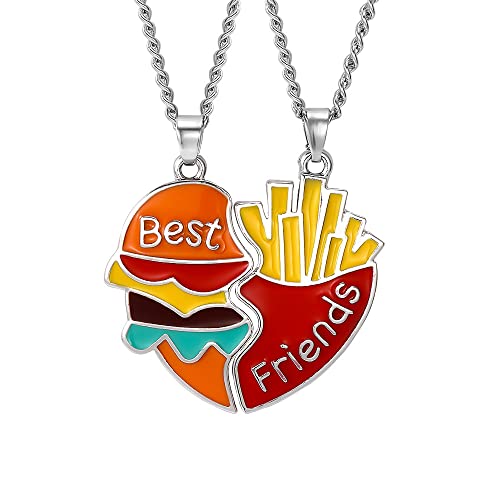 Ozmw 2 Pieces Friendship Necklace, Freundschaftsketten für 2 Mädchen, Best Friend Birthday Gift BFF Necklace von Ozmw