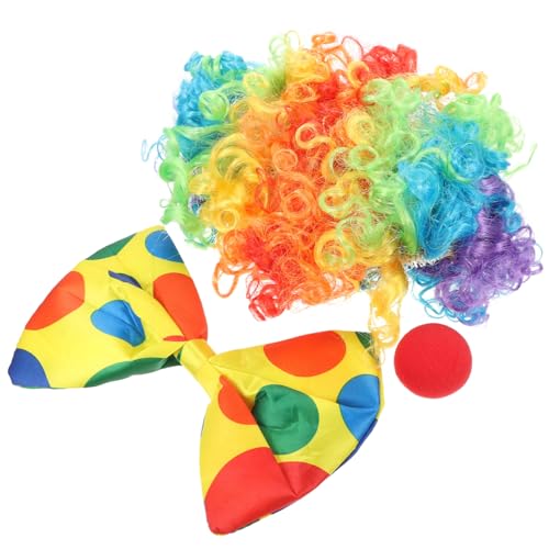 PACKOVE 1 Satz Clown-outfit Kostüm Clown Nase Pennywise-kostüm Für Kinder Pennywise Kinderkostüm Clown Kostüm Requisiten Clown-fliege Clown-bogen Leistungsrequisiten Cosplay Schwamm von PACKOVE