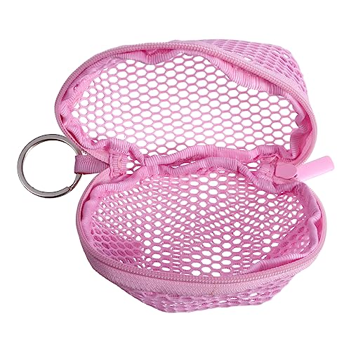 PACKOVE 1stk Mesh-Aufbewahrungstasche Mini-etui Für Ohrstöpsel Geldbörse Schlüsselanhänger Tasche Make-up-Taschen Aus Mesh Mini-Reisetasche Münzbeutel Schminkständer Reisen Nylon Kopfhörer von PACKOVE