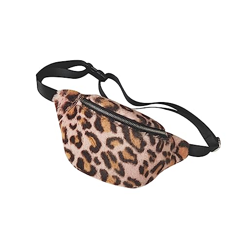 PACKOVE 1stk Gürteltasche Schlank Reisegeld Beutel Handy Halter Gürteltasche Frauen Dame Reise Schultertasche Vintage Chic Trendy Leopard Hüfttasche Gürteltasche Umhängetasche Bote Damen von PACKOVE