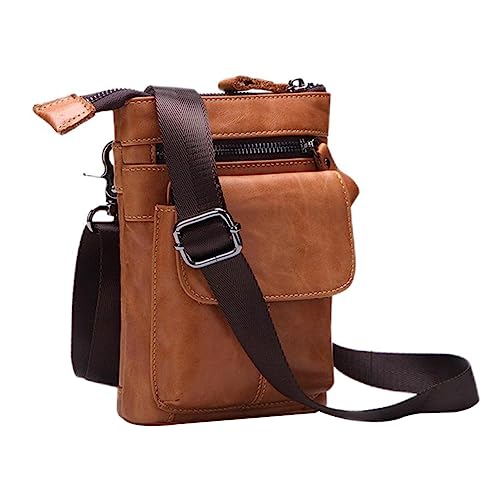 PACKOVE 1stk Gürteltasche Outdoor Herrentasche Reise Handytasche Geschäft Herren Geldbörse Schlank Handyholster Aus Leder Hüfttasche Geldbeutel Echtes Leder Riementasche Reisen Werkzeug von PACKOVE