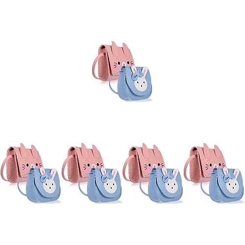 PACKOVE 10 STK Taschen Hase Handtasche Teenager Umhängetasche Hasen-geldbörse Hasentasche Für Mädchen Geldbörsen Für Kaninchenmädchen Schulranzen Prinzessin Kind Pu-Leder Kleine Geldbörse von PACKOVE