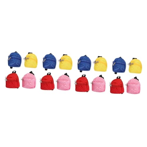 PACKOVE 16 STK Puppe verkleiden Sich Rucksack Facilitation Spielzeug für Kinder Mädchenspielzeug Reiserucksack für Puppen Babyspielzeug Spielzeug für Kleinkinder Mini-Puppentasche Haushalt von PACKOVE
