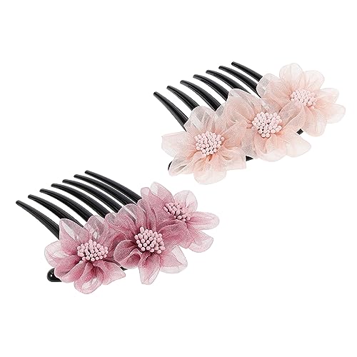 PACKOVE 2 Stück Blumen Haaraccessoires aus Seiden Garn Haarkämme für Hochzeiten und Feste Romantische Dekoration für Stilvolle Frisuren PACKOVE 2 Stück Blumen Haaraccessoires aus Seiden Garn Haarkämme für Hochzeiten und Feste Romantische Dekoration für Stilvolle Frisuren von PACKOVE