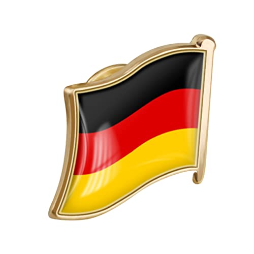 PACKOVE 2St Deutschlandfahnenbrosche Kleidungsabzeichen Anstecknadel für Männer Flaggen Mann von PACKOVE
