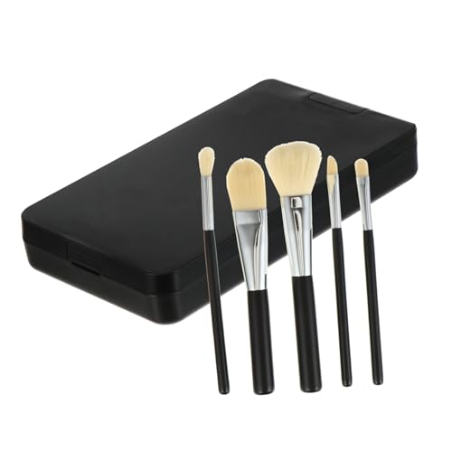 PACKOVE 5 Stück LED Kosmetikspiegel mit Teiligem Pinselset Tragbarer und Klappbarer Spiegel mit Touch Funktion für Reisen und Professionelle Makeup Anwendungen Elegantem PACKOVE 5 Stück LED Kosmetikspiegel mit Teiligem Pinselset Tragbarer und Klappbarer Spiegel mit Touch Funktion für Reisen und Professionelle Makeup Anwendungen Elegantem von PACKOVE