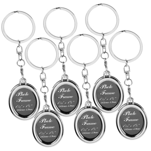 PACKOVE Einzigartiges Design Fotorahmen Schlüsselanhänger Set 6 Stück Metall Schlüsselanhänger für Paare Schlüsselanhänger Foto Schlüsselanhänger Personalisiertes Andenken PACKOVE Einzigartiges Design Fotorahmen Schlüsselanhänger Set 6 Stück Metall Schlüsselanhänger für Paare Schlüsselanhänger Foto Schlüsselanhänger Personalisiertes Andenken von PACKOVE