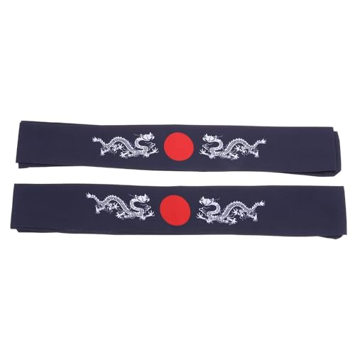 PACKOVE Japanisches Stirnband Koch-Bandana Karate-Stirnband Samurai-Stirnband Kostüm-Kopfbedeckung Küchenbedarf Für Sportkochen von PACKOVE