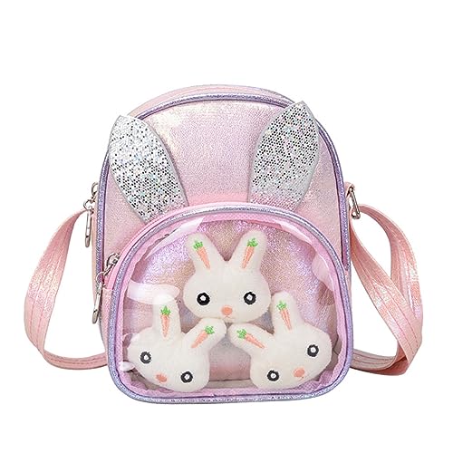 PACKOVE Kinder Geldbörsen Schultertaschen Kleine Umhängetasche Schicke Glitzertasche Stylische Kindertasche Schultasche Für Kinder Mini-Crossbody- Niedlich Mädchen Pu-Leder Reisetasche von PACKOVE