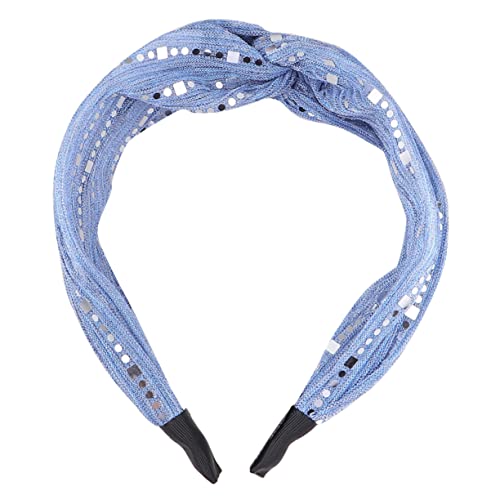 PACKOVE Kreuz Stirnbänder Make-up-stirnband Glänzendes Kreuz Stirnband Gesichtshaarband Breites Haarband Gesichts-spa-stirnband Dehnbare Kopfbedeckung Boho-bandana Falten Fräulein Haarteil von PACKOVE