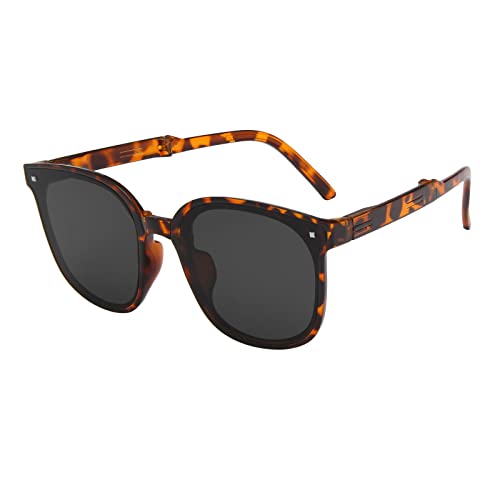 Sonnenbrillen Damen Sonnenbrille Herren Exquisit Zubehör Sonnenschutz Urlaub Strandbrille Polarisiertes Licht für Freizeit und Tourismus Sonnenbrille Pilotenbrille mit Rahmen (Orange, One Size) von PAIDAXING