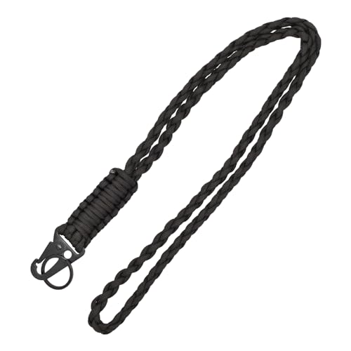 PAITOK Robuster Paracord-Schlüsselband für Männer und Frauen, geflochtenes farbenfrohes Nackenband für Schlüssel, Ausweiskarte, Abzeichenhalter, Kamera und Outdoor-Aktivitäten von PAITOK