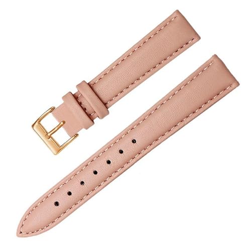 Leder Uhrengurt 12-22mm Ersatzwachenbänder, Pink 2, 12mm von PAKMEZ