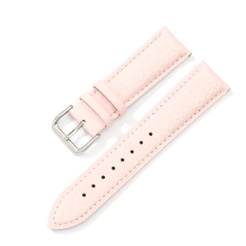 PAKMEZ Leder-Uhrenbänder 12-22mm Leder Ersatzarmband, Rosa, 18mm von PAKMEZ