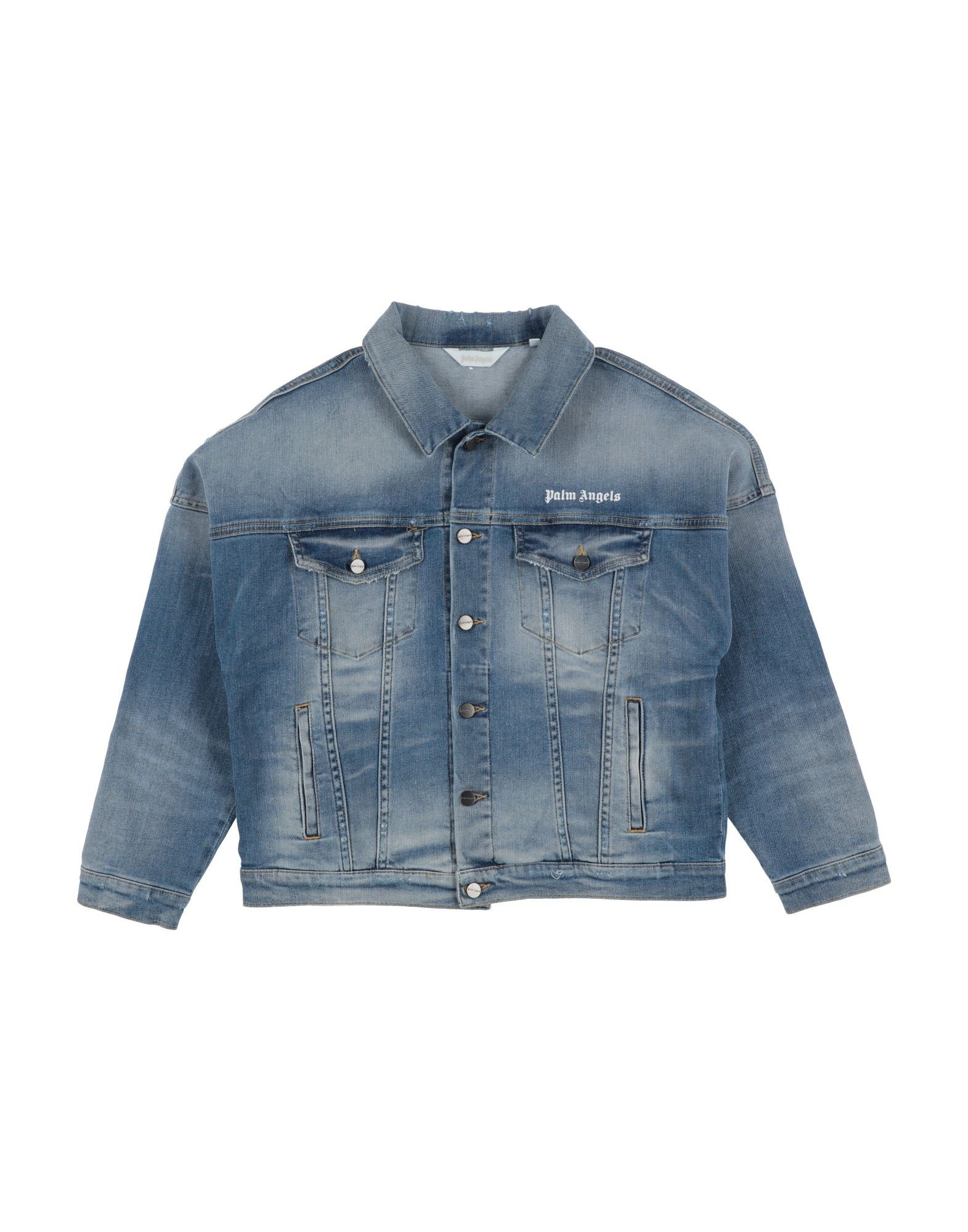 PALM ANGELS Jeansjacke/-mantel Kinder Blau von PALM ANGELS