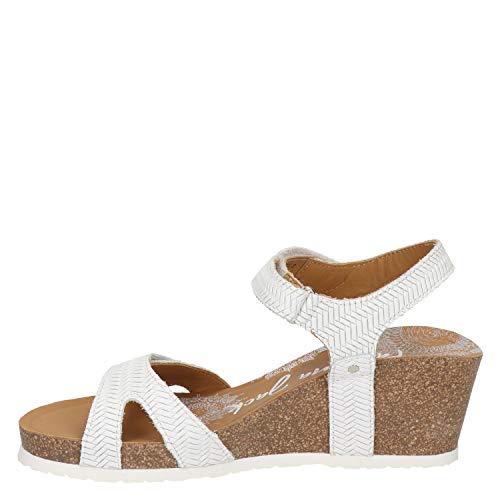 Panama Jack Damen Julia Menorca Riemchensandalen, Weiß (Blanco B5), 42 EU von Panama Jack