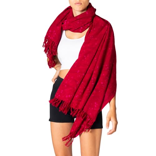 PANASIAM Scarf Starlit, red, L von PANASIAM