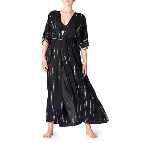 PANASIAM TieDy Kimono, black white, L PANASIAM TieDy Kimono, black white, L von PANASIAM