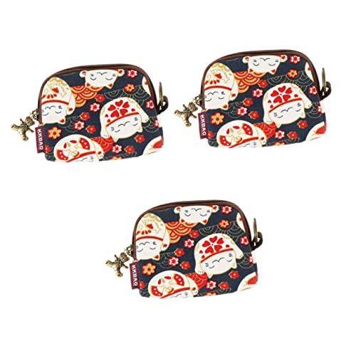 2 Pcs Japanische Münze Geldbörse Geldbörse für Kinder Tier Geldbörse Kinder Geldbörsen Münzbeutel Schlüsselanhänger Kopfhörer Tasche Fall Kiss Lock Change Pouch Mädchen Ändern Tasche Japanischen Stil von PAREKS