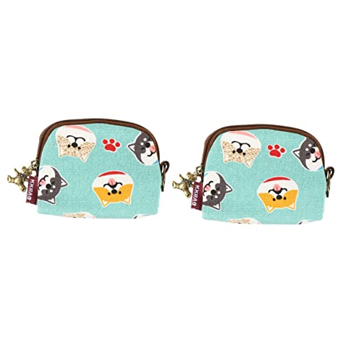 2 Pcs Japanische Münze Geldbörse Geldbörse für Kinder Tier Geldbörse Kinder Geldbörsen Münzbeutel Schlüsselanhänger Kopfhörer Tasche Fall Kiss Lock Change Pouch Mädchen Ändern Tasche Japanischen Stil von PAREKS