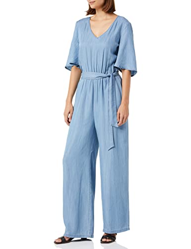 PART TWO Damen Adrienne Jumpsuit Overall, Light Blue Denim, 34 von PART TWO