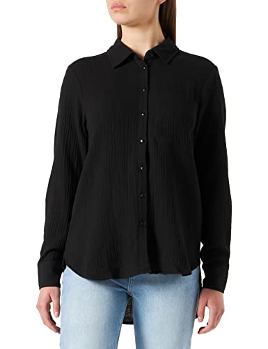 Part Two Damen Jingapw Sh Shirt Relaxed Fit Hemd, Schwarz, 38 von PART TWO