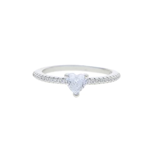 PARWANA Ring Ringe Damen Bijouterie Herren Frauen Einzelring Winzige Ringe Fingerschmuck 6 Silber von PARWANA