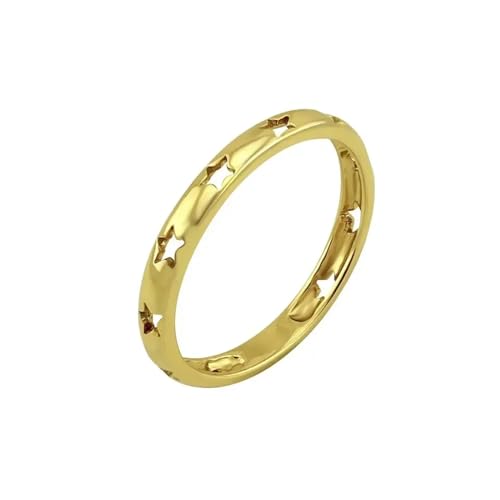 PARWANA Ring Ringe Damen Bijouterie Herren Frauen Frauen-Mädchen-Ringe Dünner Finger-Schmuck 8 R230Gold von PARWANA