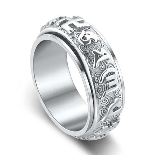 PARWANA Ring Ringe Damen Bijouterie Herren Frauen Herrenringschmuck 6 Silber von PARWANA