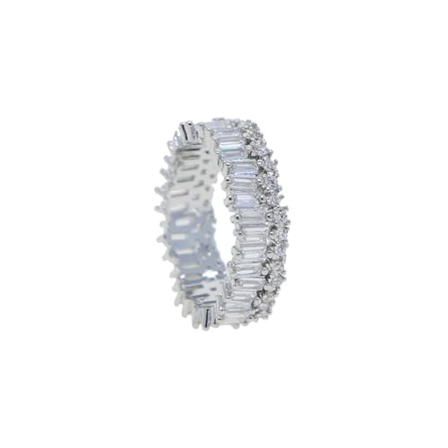 PARWANA Ring Ringe Damen Bijouterie Herren Frauen Ring Für Damen 6 Silber von PARWANA