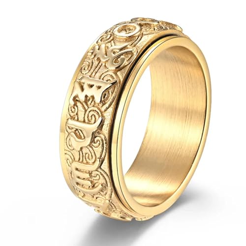 PARWANA Ring Ringe Damen Bijouterie Herren Frauen Ring Für Damen Oder Herren, Schmuckzubehör, 10 Gold von PARWANA