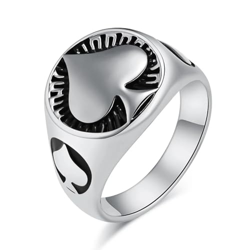 PARWANA Ring Ringe Damen Bijouterie Herren Frauen Ring Herrenaccessoires 7 Silber von PARWANA