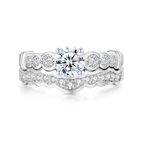 PARWANA Ring Ringe Damen Bijouterie Herren Frauen Ringe Für Damen Ring Damenschmuck 7 R782 von PARWANA