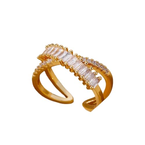 PARWANA Ring Ringe Damen Bijouterie Herren Frauen Ringe In Blumenform Für Damen, Verstellbar, Größenverstellbar Jz4411G von PARWANA