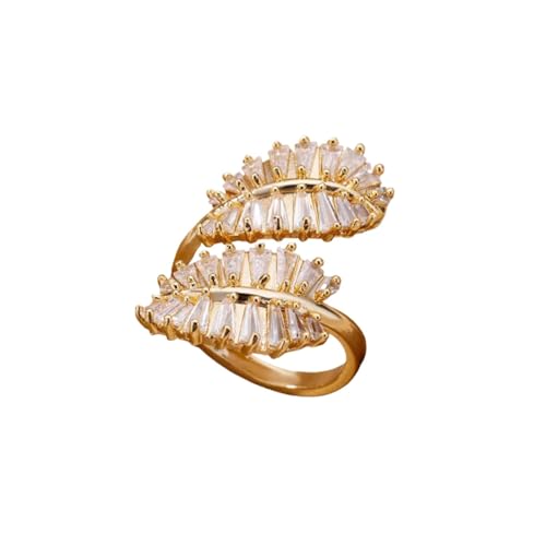 PARWANA Ring Ringe Damen Bijouterie Herren Frauen Ringe In Blumenform Für Damen, Verstellbar, Größenverstellbar Jz4464G von PARWANA