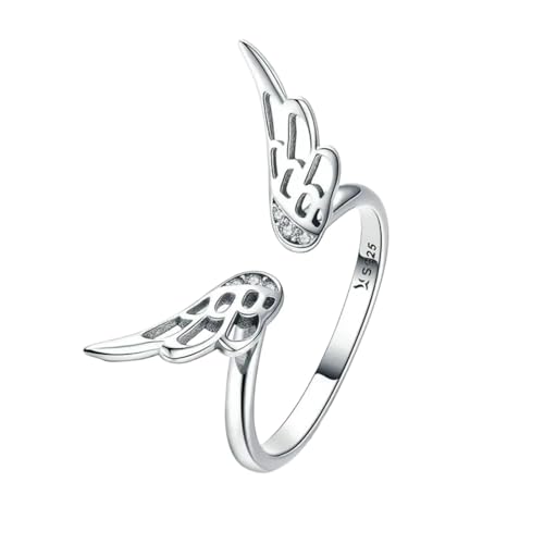 PARWANA Ring Ringe Damen Bijouterie Herren Frauen Verstellbare Fingerringe Mit Flügeln Für Damenschmuck von PARWANA