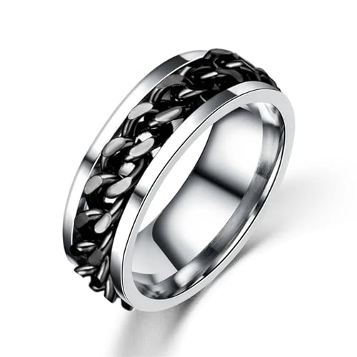 PARWANA Ring Ringe Damen Bijouterie Herren Herrenringe Für Herren, Schmuckzubehör 13 Schwarz von PARWANA