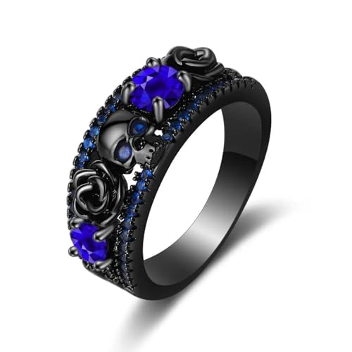 PARWANA Ring Ringe Damen Bijouterie Herren Ringe Für Damen Herren Schmuck 10 Blau von PARWANA