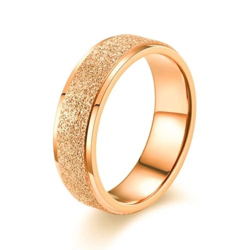 PARWANA Ring Ringe Damen Bijouterie Herren Schlichte Ringe Für Damen Herren Schmuck 9 Roségold von PARWANA