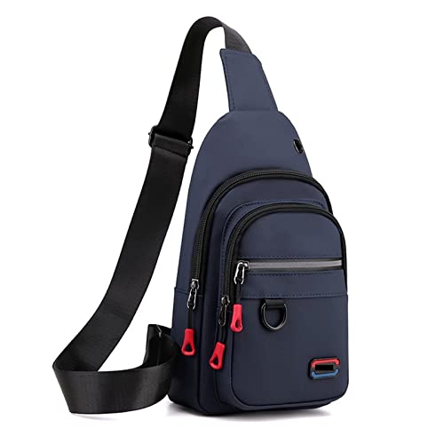 PASPRT Herren Umhängetasche Canvas Waist Bag Casual Men's Chest Bag Men's Belt Bag Travel Hip Bag Sports Bag Shoulder Bag (Color : A) von PASPRT