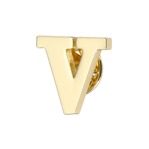 PATIKIL Brief Anstecknadeln, Anfangsbuchstabe Buchstabe V Kragen Anstecknadeln Buchstabe Broschen Anstecknadeln für Frauen Männer Hemd Kleid Anzüge Mantel Kragen, Goldton, Buchstabe V PATIKIL Brief Anstecknadeln, Anfangsbuchstabe Buchstabe V Kragen Anstecknadeln Buchstabe Broschen Anstecknadeln für Frauen Männer Hemd Kleid Anzüge Mantel Kragen, Goldton, Buchstabe V von PATIKIL