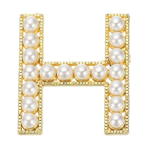 PATIKIL Brief Brosche Pins, Perlen Initial Alphabet H Brief Reversnadeln mit Schmuckschatulle fürEhefrau Anzüge Kleidung Kleid Bouquet Mantel Hut Tasche Handwerk Party, Goldton PATIKIL Brief Brosche Pins, Perlen Initial Alphabet H Brief Reversnadeln mit Schmuckschatulle fürEhefrau Anzüge Kleidung Kleid Bouquet Mantel Hut Tasche Handwerk Party, Goldton von PATIKIL