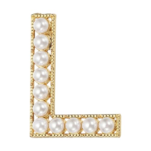 PATIKIL Brief Brosche Pins, Perlen Initial Alphabet L Letter Reversnadeln mit Schmuckschatulle fürEhefrau Anzüge Kleidung Kleid Bouquet Mantel Hut Tasche Handwerk Party, Goldton PATIKIL Brief Brosche Pins, Perlen Initial Alphabet L Letter Reversnadeln mit Schmuckschatulle fürEhefrau Anzüge Kleidung Kleid Bouquet Mantel Hut Tasche Handwerk Party, Goldton von PATIKIL