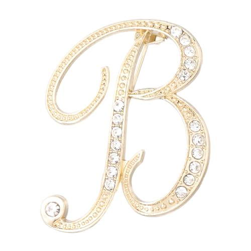PATIKIL Brief Brosche Pins, Buchstaben B Strass Perle Broschen Set Metall Kristall Alphabet A-Z Reversnadel für Damen Schmuck Geschenk Anzug Kleidung Hut Kleid Mantel Handwerk, Goldton PATIKIL Brief Brosche Pins, Buchstaben B Strass Perle Broschen Set Metall Kristall Alphabet A-Z Reversnadel für Damen Schmuck Geschenk Anzug Kleidung Hut Kleid Mantel Handwerk, Goldton von PATIKIL