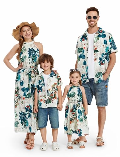 PATPAT Familien Outfit Set-Hawaii Neckholder- Partnerlook Mutter Tochter Kleid Kurzarm T-Shirt & Kind Kleider Mama Tochter Kleidung für Sommer & Herbst & Frühling/Jungen 2 Jahre PATPAT Familien Outfit Set-Hawaii Neckholder- Partnerlook Mutter Tochter Kleid Kurzarm T-Shirt & Kind Kleider Mama Tochter Kleidung für Sommer & Herbst & Frühling/Jungen 2 Jahre von PATPAT