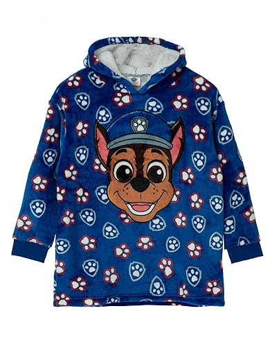 PAW PATROL Jungen Blaue Deckenkapuzenjacke | Begeben Sie Sich mit Dieser gemütlichen Jacke Abenteuer | Ideal zum Spielen, Entspannen und bequemen Tagen | Mit Kapuze für extra Wärme. von PAW PATROL