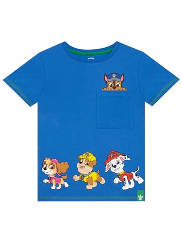 PAW PATROL T-Shirt | Kinder Kleidung Jungs | Junge Kleidung | Blau 110 von PAW PATROL