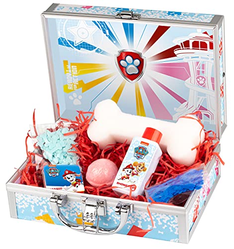 PAW Patrol - Pflege-Set und Bade-Spaß, Spiel- und Beauty-Koffer für Kinder, 6-teilig, mit Duschgel, Schwamm und bunten Bade-Zusätzen, besonderes Geschenk-Set für Kleinkinder und Fans PAW Patrol - Pflege-Set und Bade-Spaß, Spiel- und Beauty-Koffer für Kinder, 6-teilig, mit Duschgel, Schwamm und bunten Bade-Zusätzen, besonderes Geschenk-Set für Kleinkinder und Fans von KTN Dr. Neuberger GmbH