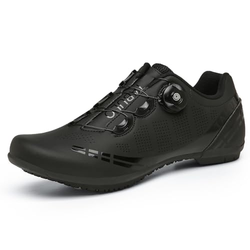 PENXZT Fahrradschuhe Herren Damen Atmungsaktive Radsportschuhe Mountainbike-Schuhe No-Lock Innenfahrradschuhe,Schwarz,43 EU von PENXZT